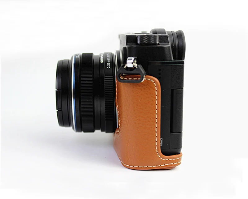 Чехол из натуральной кожи для Olympus PEN F PEN-F, защитный чехол с отверстием для батареи