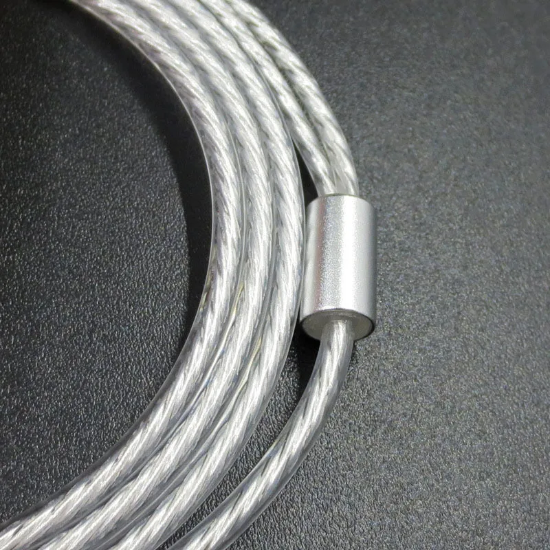Replacement Audio Cable For Shure SE535 215 N3AP Headphones MMCX Silver Plated Cord Wire Fits Many Headphones 23 AugT2