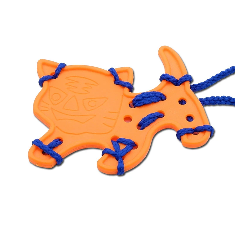 Montessori Lacing Boards educational toys 2/4/8sets Montessori Lacing Boards Chidlren Kids Baby Toddlers Fine Motor Skill Fingers Flexible Training Education Sensory Toys