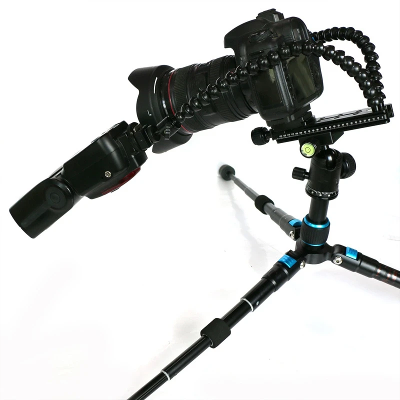 Гибкий Кронштейн Гибкая подставка для фонарика для Dslr Камеры Вспышка кронштейн адаптер крепление Горячий башмак Вспышка держатель для вспышки Led L