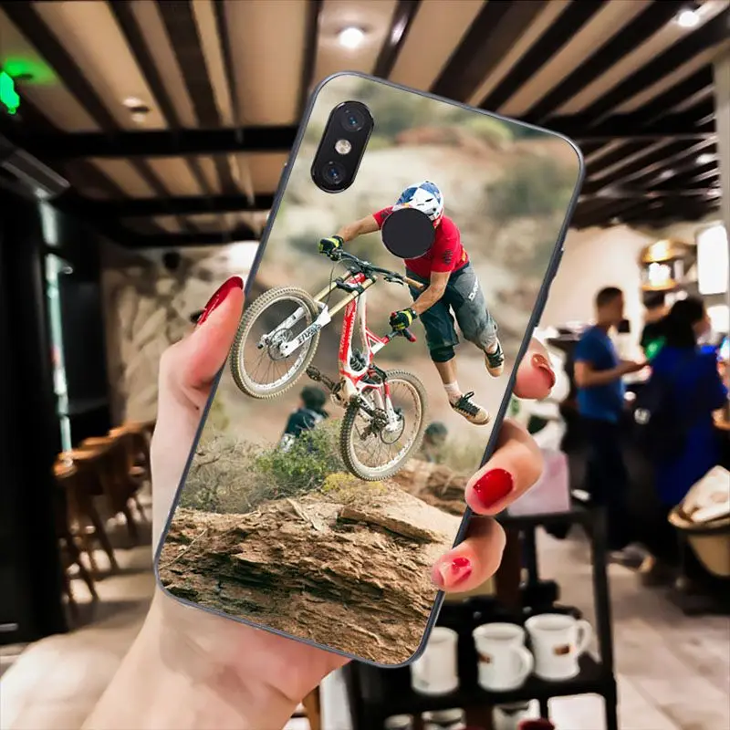 MaiYaCa Amazing mountain bike Bicycle MTB design Phone Case for Xiaomi Redmi8 4X 6A 9 8T Redmi 5 5Plus Note5 7 Note8pro 9 9pro xiaomi leather case chain Cases For Xiaomi