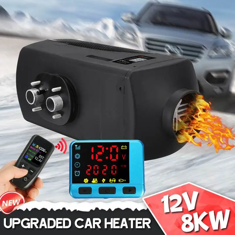 

Car Heater Heating 12V 8000W Adjustable Air Diesels Heater Parking Heater With Remote Control LCD Monitor for RV, Motorhome