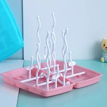 Сушилка для детских бутылочек, сушилки для детских бутылочек, голубой и розовый цвета, сушилка для детских бутылочек, сушилка для новорожденных, соска для сосков, сушилка для хранения, BB5152