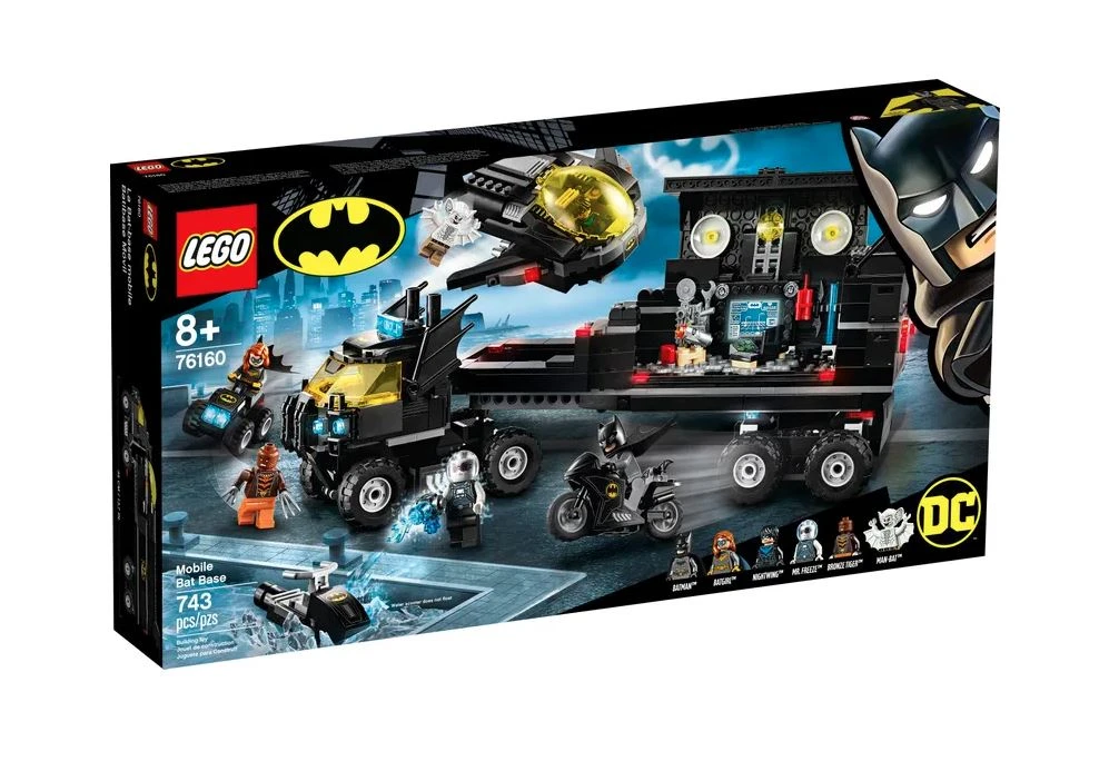 Lego batman 76160, base de móvil, geniales, regalo de cumpleaños para niños, 743, piezas, figuras de juego, batcave, fans, regalo creativo para niños|Bloques| - AliExpress