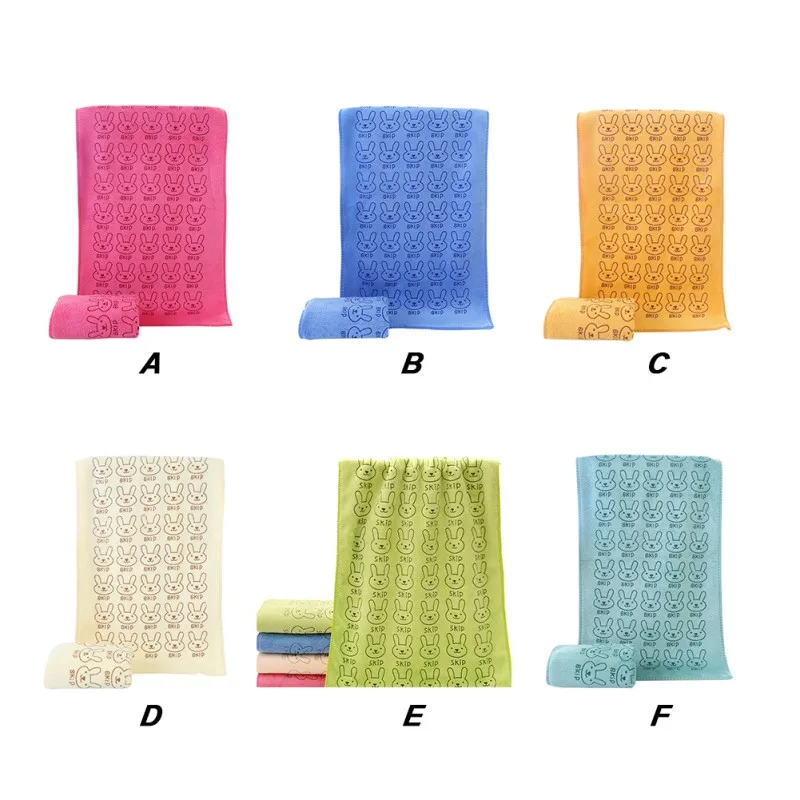 Bath Towel And Washcloths Baby Cartoon Animal Print Bath Towel Absorbent Drying Swimwear Baby Cotton Kids Towels