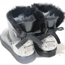 Новое поступление года; Модные женские зимние классические ботинки из натуральной овечьей кожи; женские ботинки из натуральной овечьей кожи; женская обувь наивысшего качества