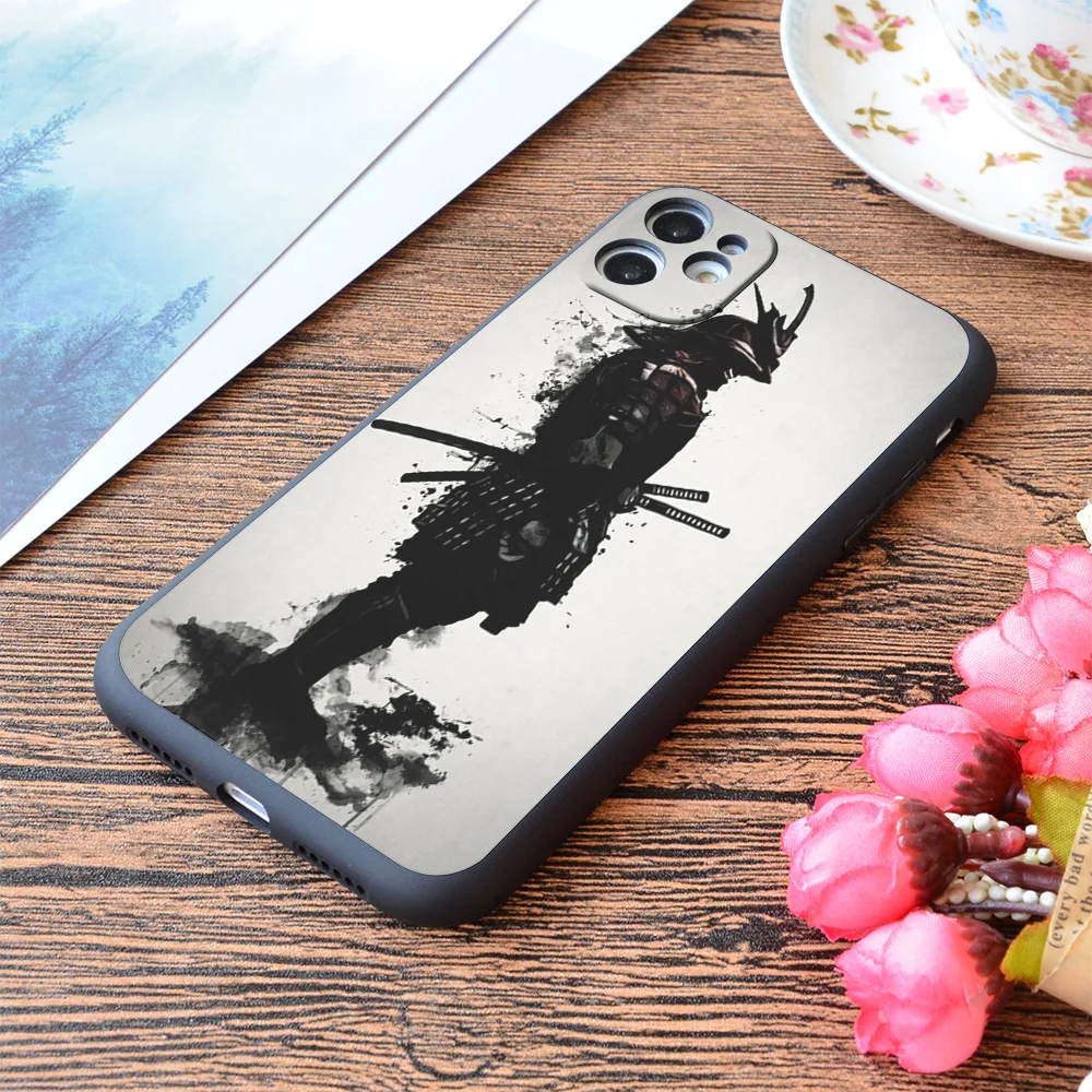 

For iPhone Armored Samurai Print Soft Matt Apple iPhone Case