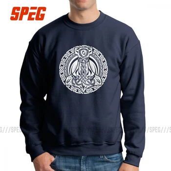 

Men's Thors Hammer Wikinger Viking Schwarz Valhalla Hoodie Hip-hop Sweatshirt Pure Cotton Latest Pullovers Apparel