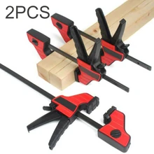 

2Pcs 210mm HCS F Clamps Hard Grip Quick Ratchet Release Heavy Duty Reverse Clamp Clip Woodwork Bar Carpenter Cabinets DIY