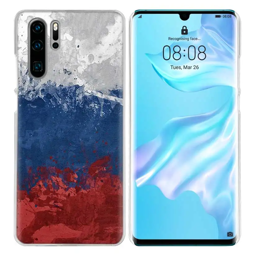04 Жесткий чехол для huawei P30 P20 P10 mate 30 20 10 Nova 5 5i Pro Lite P Smart Z Plus Россия флаг герб - Цвет: 04