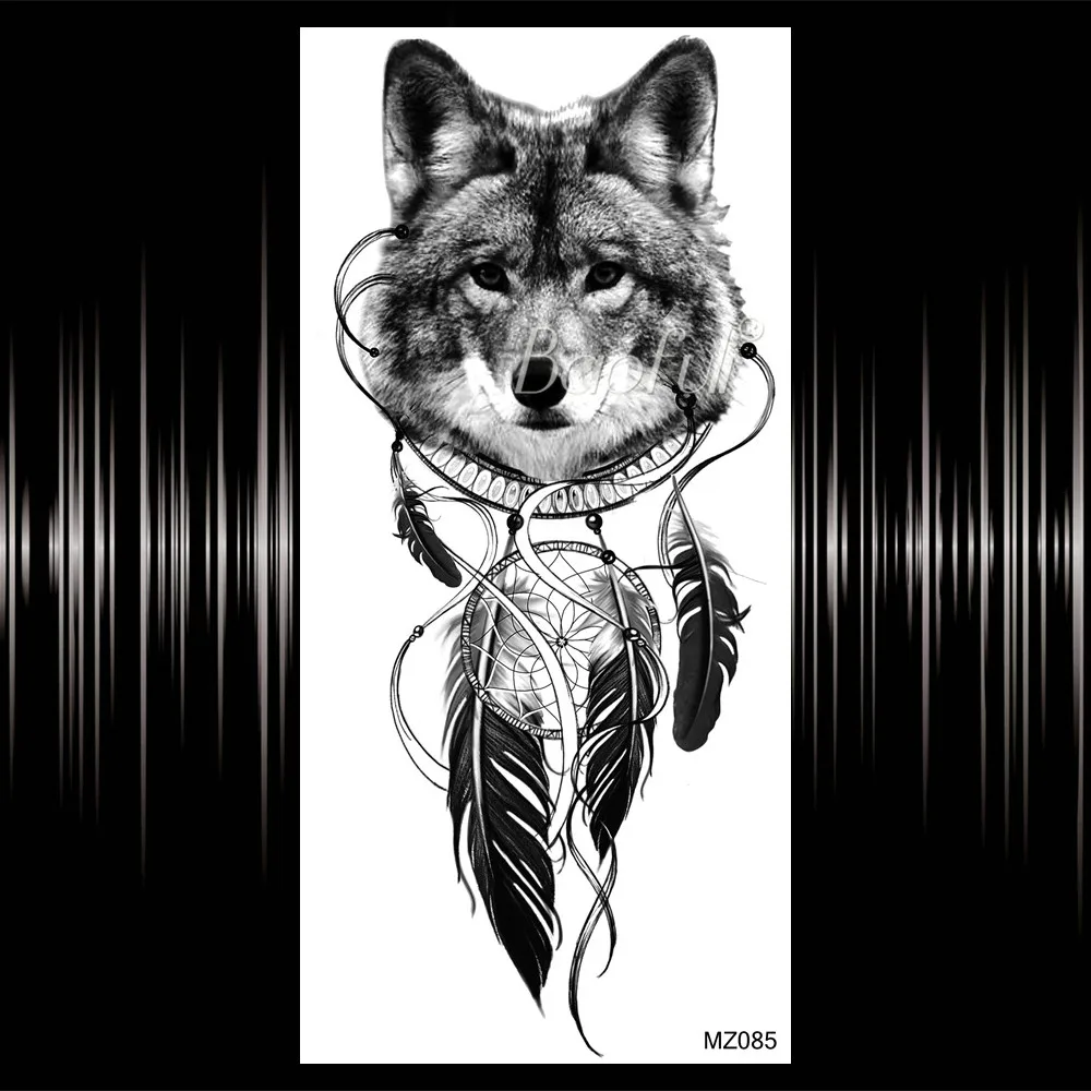 Временные татуировки с ромбовидными рисунками в виде совы для женщин, с изображением полумесяца, цветов, на руку, для боди-арта, поддельные наклейки с изображением колибри - Цвет: BMZ085
