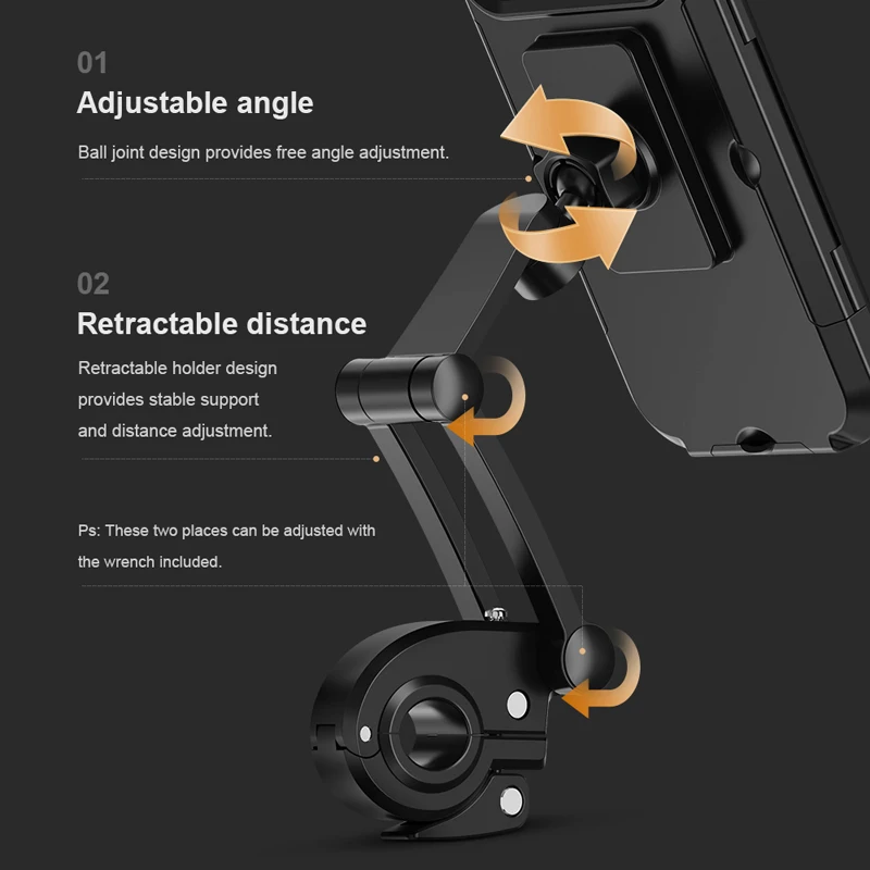 Gadgetoo Rock Universal Retractable Bike Phone Mount
