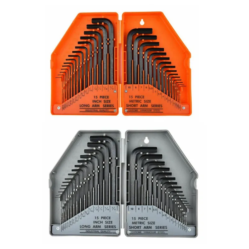 

British Metric System Flat Head Inner Hexagonal Socket Set Wrench L Type Handwork Wrench Tool Set Hand Tools Wrench Tool Set