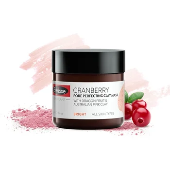 

Australia Swisse Cranberry Pore Perfecting Clay Mask 70g Purify Cleaning Tired skin Facial Treatment Skin Tightening Firming