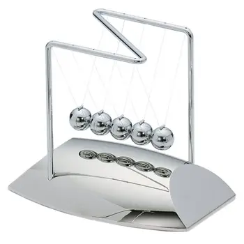

New Z-shaped Plating Base Newton Pendulum Decoration Science Conservation Exquisite Physics Home Decor
