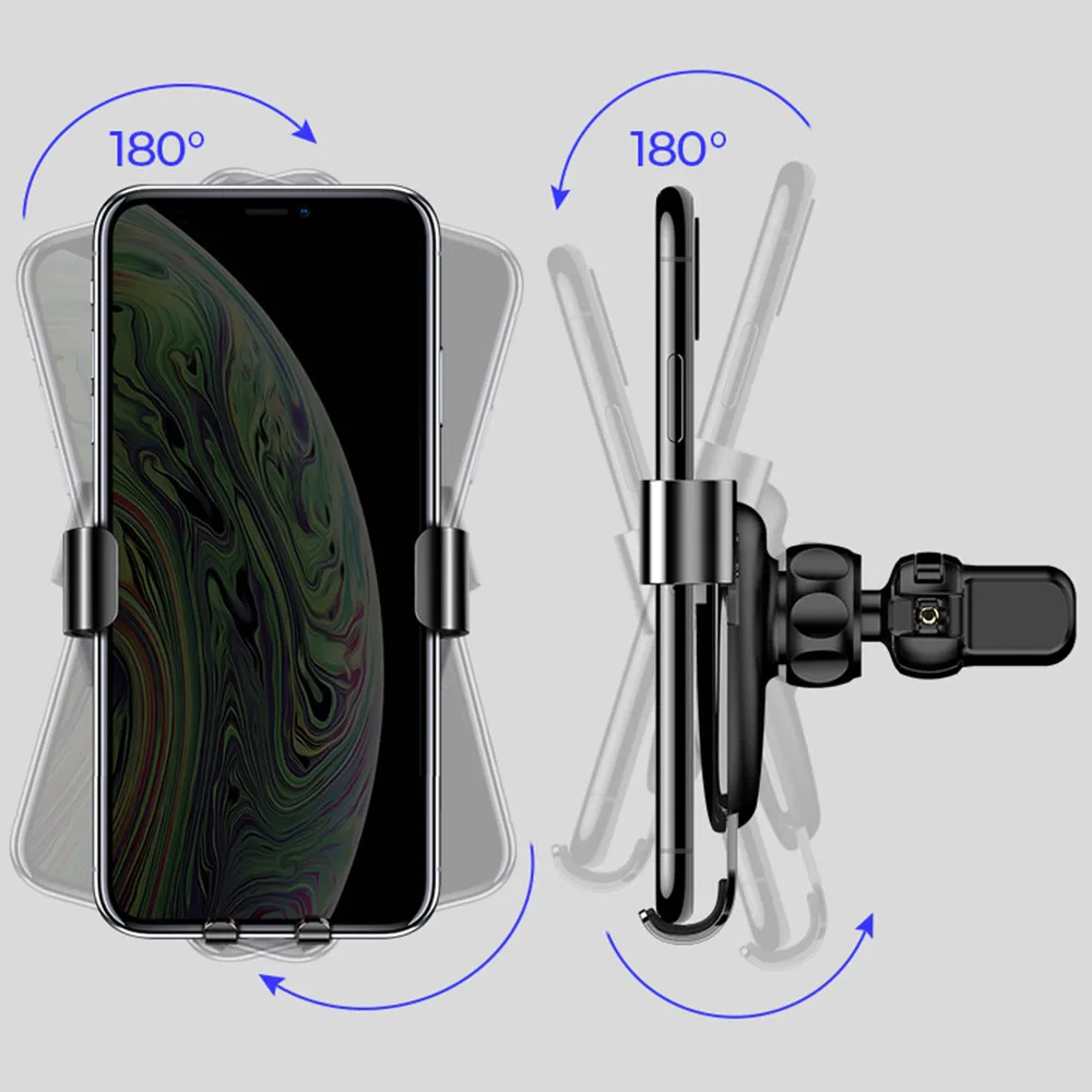 Автомобильный держатель для телефона с KISSCASE гравитацией для iPhone 11 Pro Max 7 8, автомобильный держатель для телефона на вентиляционное отверстие для Xiaomi Redmi Note7 Note 8, подставка