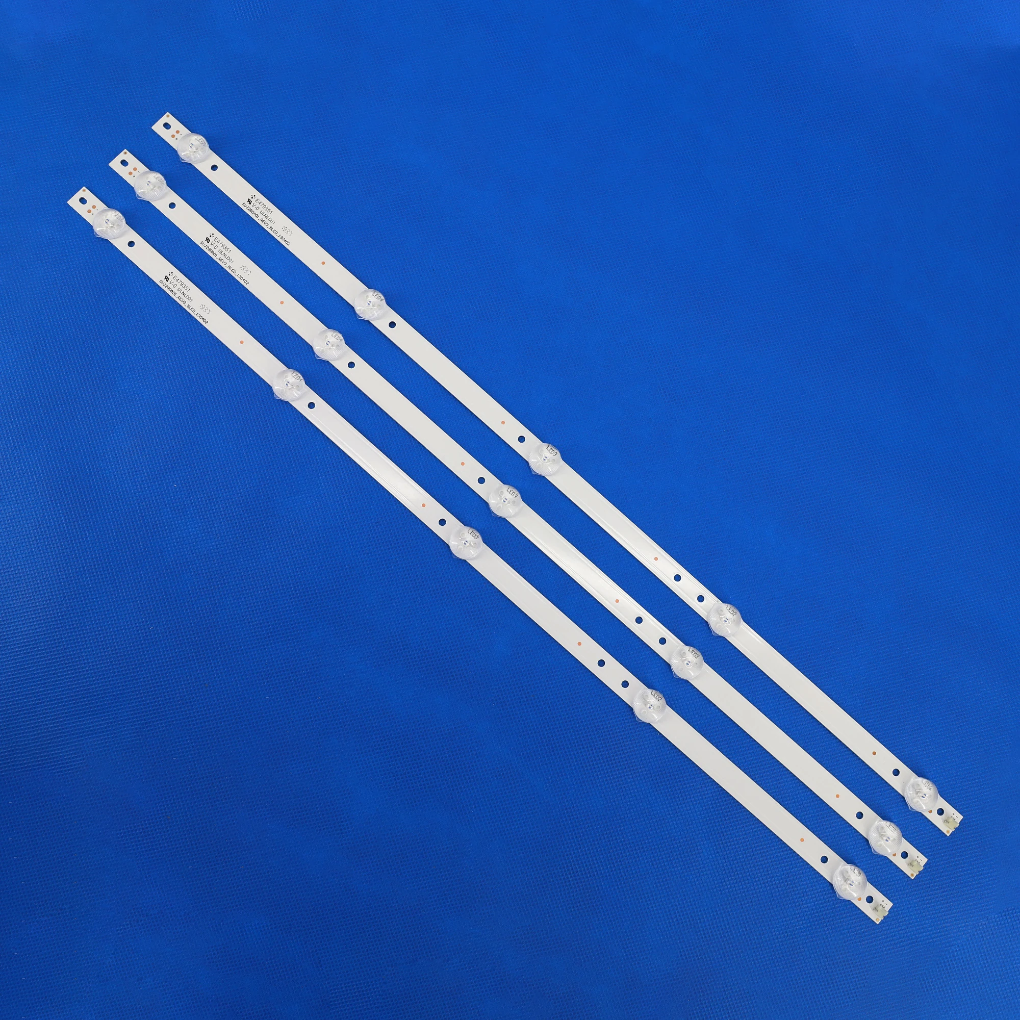 (Nuevo Kit) 3 uds 5LEDs, 530mm tira de LED para iluminación trasera para L2830HD 28C2000B SVJ280A01 REV3 5LED 130402 M280X13-E1-H