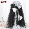 LUPU Lolita perruques pour femmes longue vague Blonde noir rose perruque avec frange Cosplay cheveux synthétiques Halloween haute température Fiber ► Photo 1/6