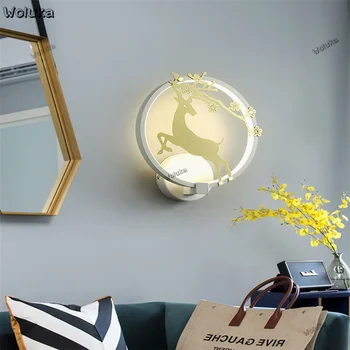 

Wall lamp head of a bed contracted contemporary bedroom lamp Nordic style sofa corridor stairwell wall lamp CD50 W06