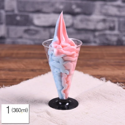 Искусственное мороженое модель мороженого поддельные чашки манго образец замороженный йогурт окно дисплей моделирование модель мороженого - Цвет: 360ml model 1