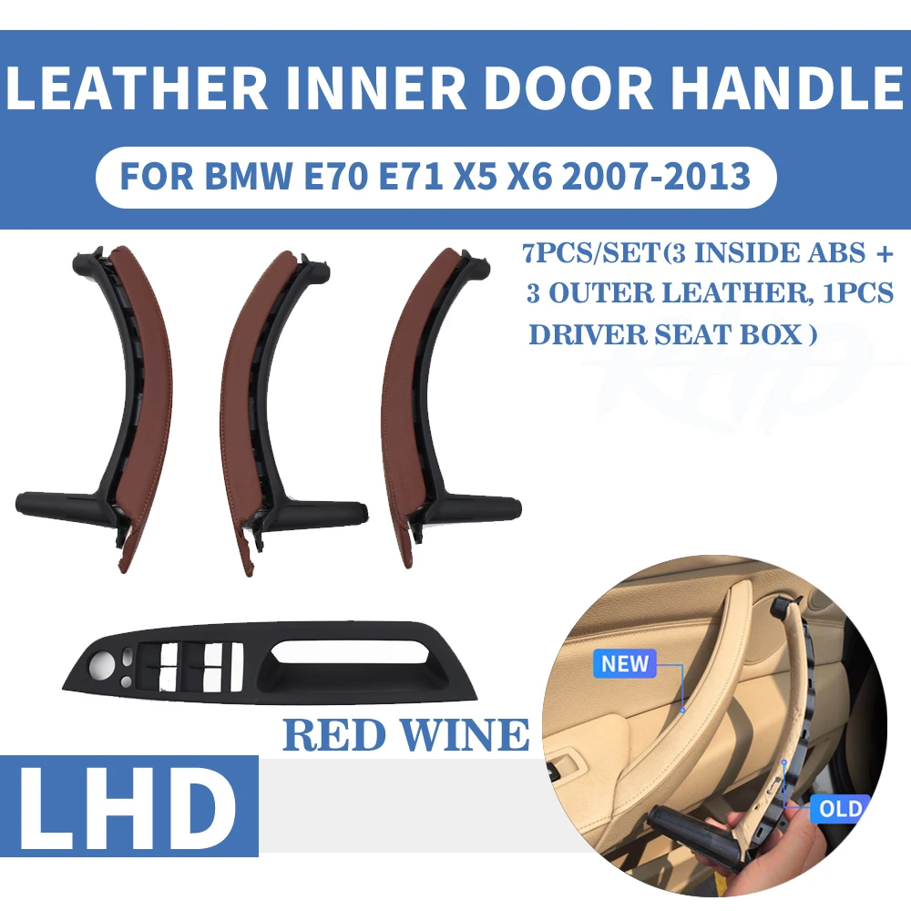E70 LHD Leather Red wine set