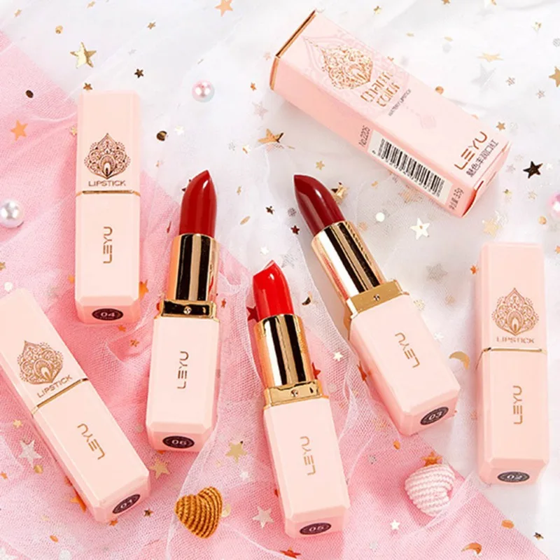 

Matte Sexy Nonstick Cup 6 color Long Lasting Waterproof Makeup Lipstick silky texture durable make up Beauty Cosmetic