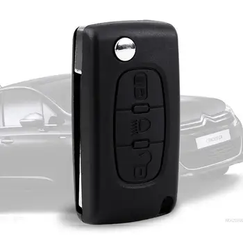 

3 Button Remote Key Remote Case Cover Shell For CITROEN C2 C3 C4 C5 C6 Great Folding Silicone Car Accessories Key Walle key orga