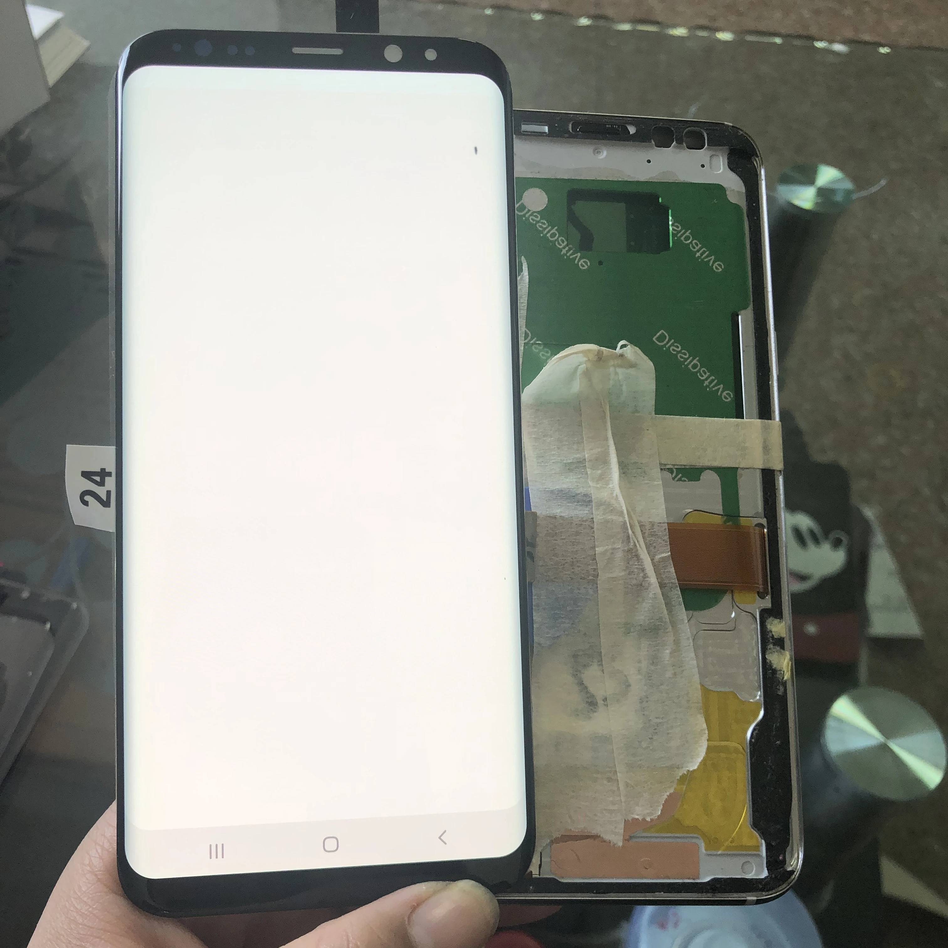 

Original Amoled LCD For Samsung Galaxy S8+ S8 plus G955F G955 Lcd Display Touch Screen Digitize with burn-shadows Dead Pixels