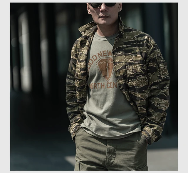 NON STOCK Tiger Stripes Camouflage Shirts Military Fatigue Uniform