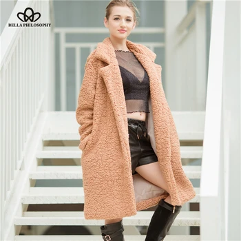 

Luck A 2020 Autumn Winter Faux Leather Suede Jacket Women Casual Coat Long Sleeve ladies Coat Female fashion Outwear