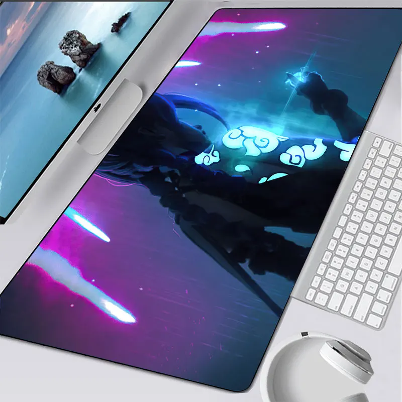 Большой игровой коврик для мыши xxl декоративный Настольный клавиатуры LOL Arcane Jinx