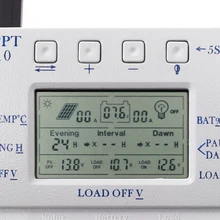 10/20 вт, 30 вт, 40A MPPT регулятором солнечного заряда регулятор 12 V/24 V ЖК-дисплей Дисплей Управление; с нагрузка в сдвоенном колесе таймер Управление для уличный светильник Системы