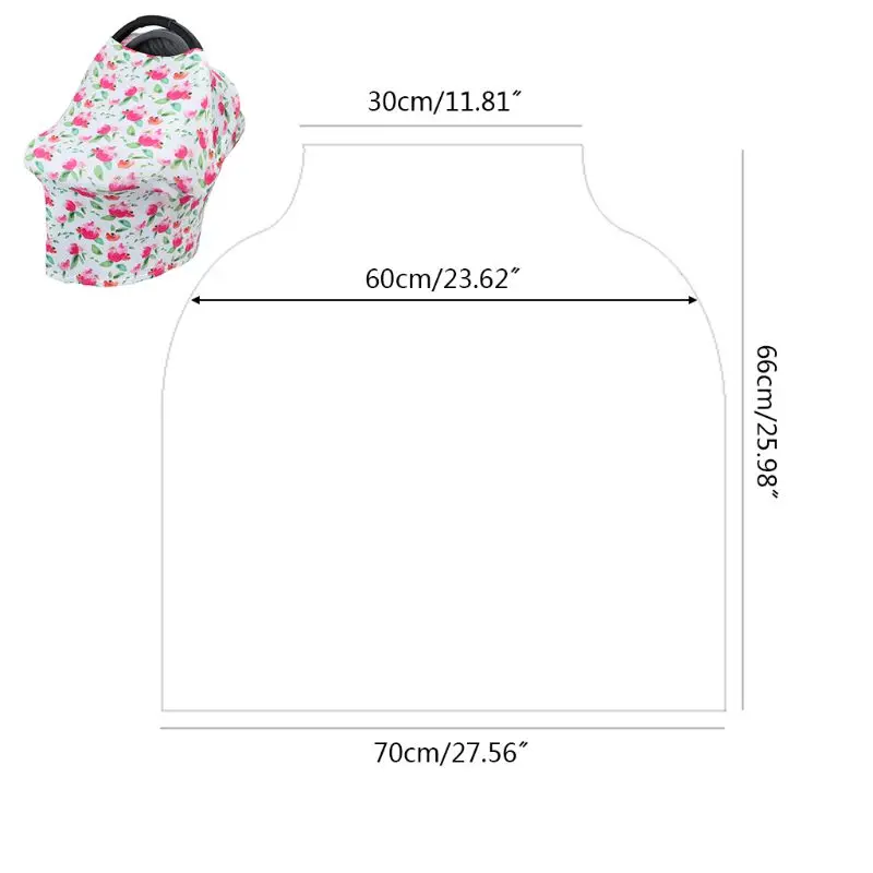 

Infant Nursing Cover Carseat Canopy Baby Breastfeeding Cover Car Seat Covers Kid