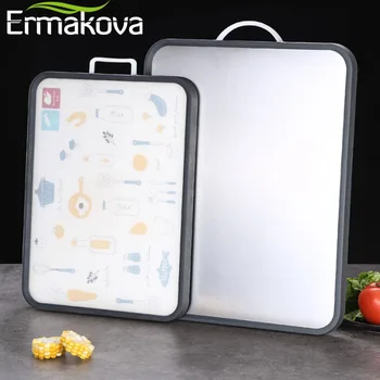 

ERMAKOVA Double Sided Chopping Board Multifunctional Kitchen Cutting Board Vegetable Fruits Food Chopping Block Kitchen tool