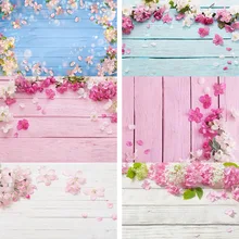 Wood Photo Background for Photography Board Rose Pink Flower Backdrop 3D Pet Doll Food Nail Photocall Portrait Photographic Baby