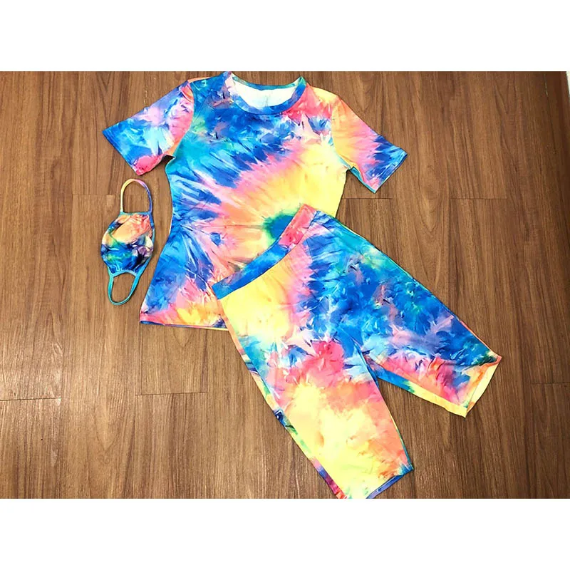 Casual Print Women Set 2 Piece Set Shirt Crop + Pants Tracksuits Clothes For Women Jogging Femme Outfits Sportwear 5 Color