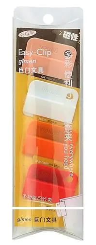 magnetic 4pcs 6 шт конфеты цвет свободный зажим простая многоцветная уплотнительная папка с зажимом классификация папка магнитные зажимы пластиковая Скрепка Лот - Цвет: magnetic 4pcs