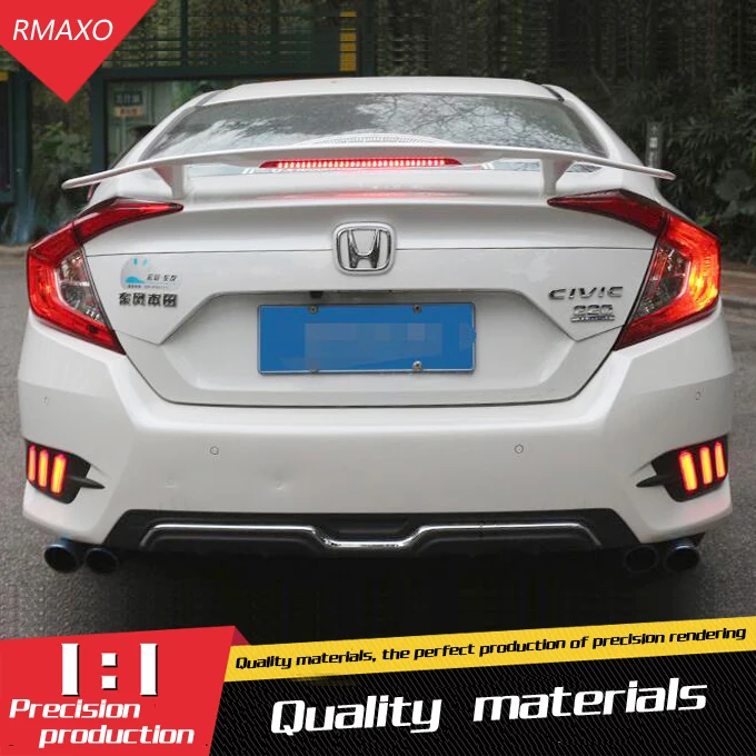 Спойлер для Civic задний спойлер из АБС пластика заднего крыла автомобиля Honda 2016 2018