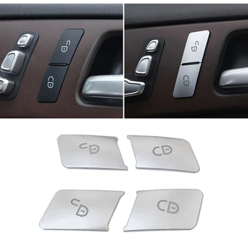 

for Mercedes Benz a B C E GLK ML GL G Class Door Lock Unlock Buttons Sequins Decoration Cover Stickers Trim Car Styling
