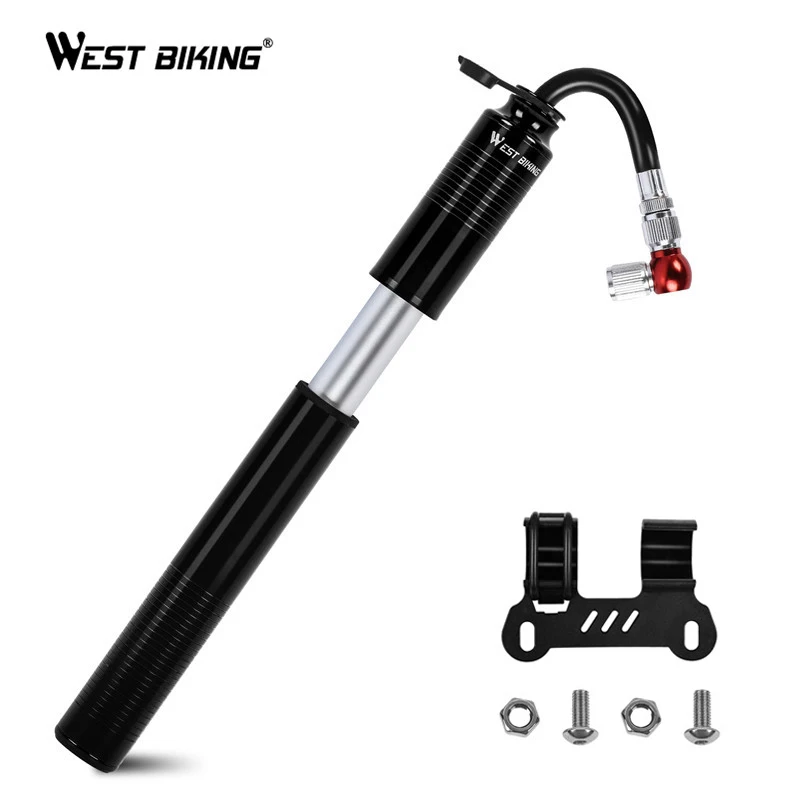 WEST BIKING Bicycle Pump Mini Portable Aluminum Alloy Bike Air Pump Tire Lever Patch Repair Tools Set Cycling Inflator Hand Pump WEST BIKING Bicycle Pump Mini Portable Aluminum Alloy Bike Air Pump Tire Lever Patch Repair Tools Set Cycling Inflator Hand Pump