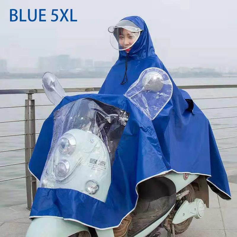 Blue 5XL Только Jime дождевик для мотоцикла, водонепроницаемый дождевик, дождевик для мотоцикла, дождевик для женщин, высокое качество, дождевик - Color: Blue 5XL