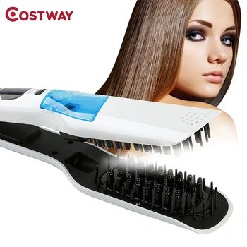 

Multi-gear hair straightener wet&dry hair straightener comb curl&straight perm comb high temperature spray Straight hair splint
