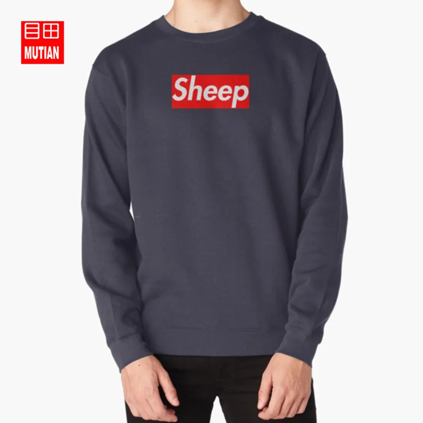 sheep box logo hoodie