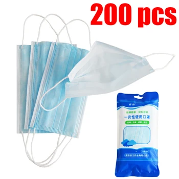 

Disposable 3ply Fabric Facemask Anti Pollution Dust mondkapjes Hygiene Filter Face Mask Antibacterial Health Filtered Masks