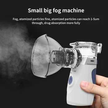 

TIOODRE Mini Ultrasonic Nebulizer Inhaler Asthma Machine Handheld USB Replaceable Battery Ultrasonic Nebulizer Silent Adult Kids