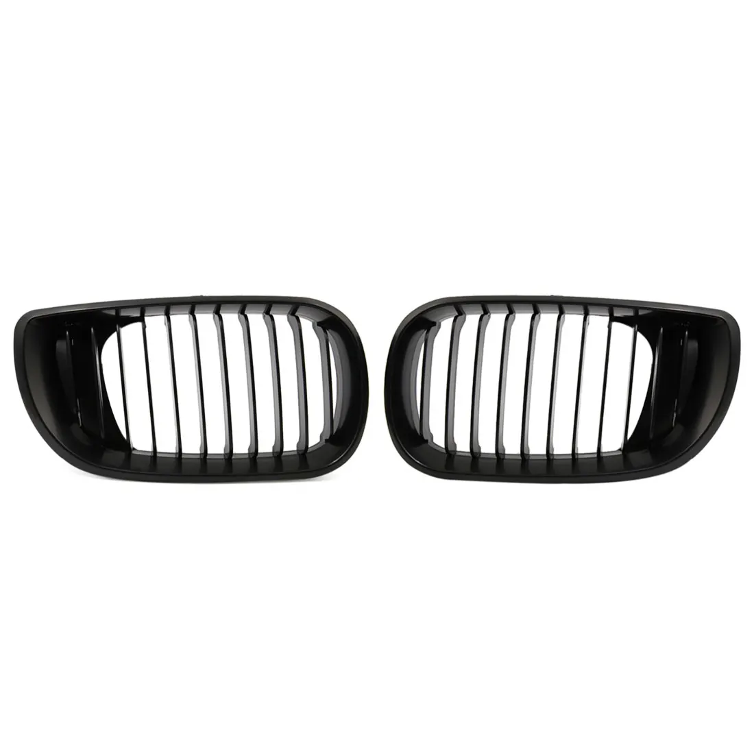 X AUTOHAUX Matte Black Front Hood Kidney Grille Grill For BMW E46 318i 320i 323i 325i 328i 2002 TO 2005 Racing Grille Trim COVER