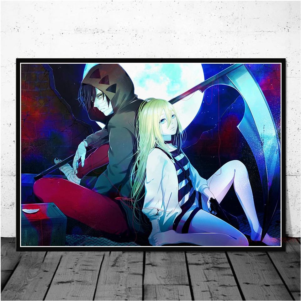 Satsuriku no Tenshi Angels Of Death Anime Canvas Painting Vintage Wall  Picture Kraft Poster Coated Wall Stickers Home Decoration - Price history &  Review, AliExpress Seller - DecorArt Store