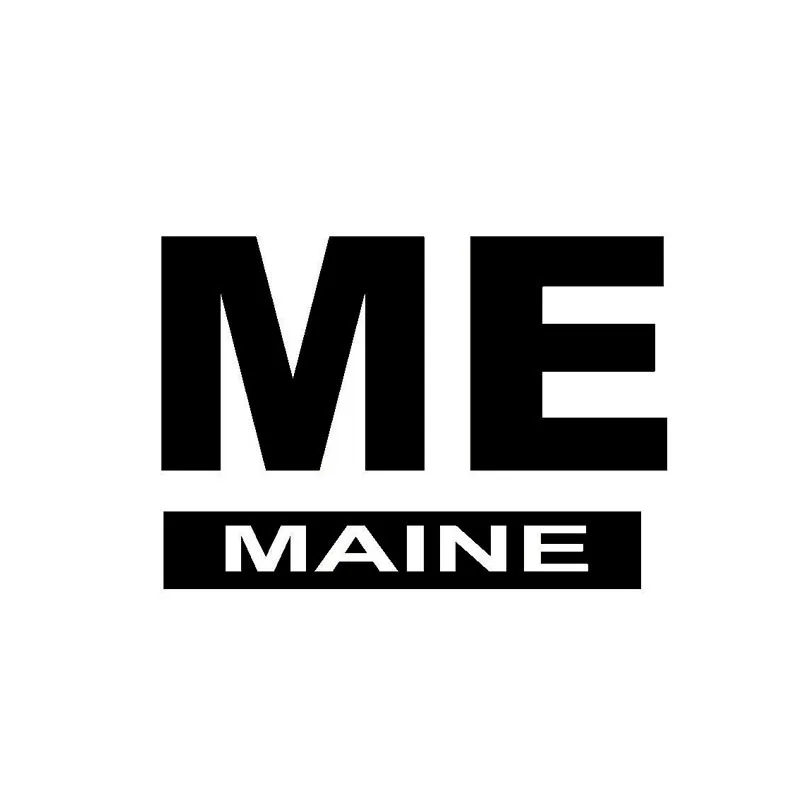 

Fashion ME MAINE Oval Bumper Car Sticker Vinyl Decals Waterproof Window Anti-UV Car Accessories PVC 15cm X 11cm