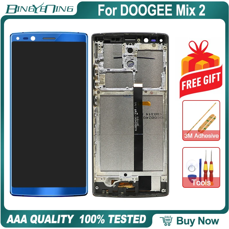 Сменный ЖК экран для DOOGEE Mix 2 100% оригинальный дигитайзер сенсорного экрана с