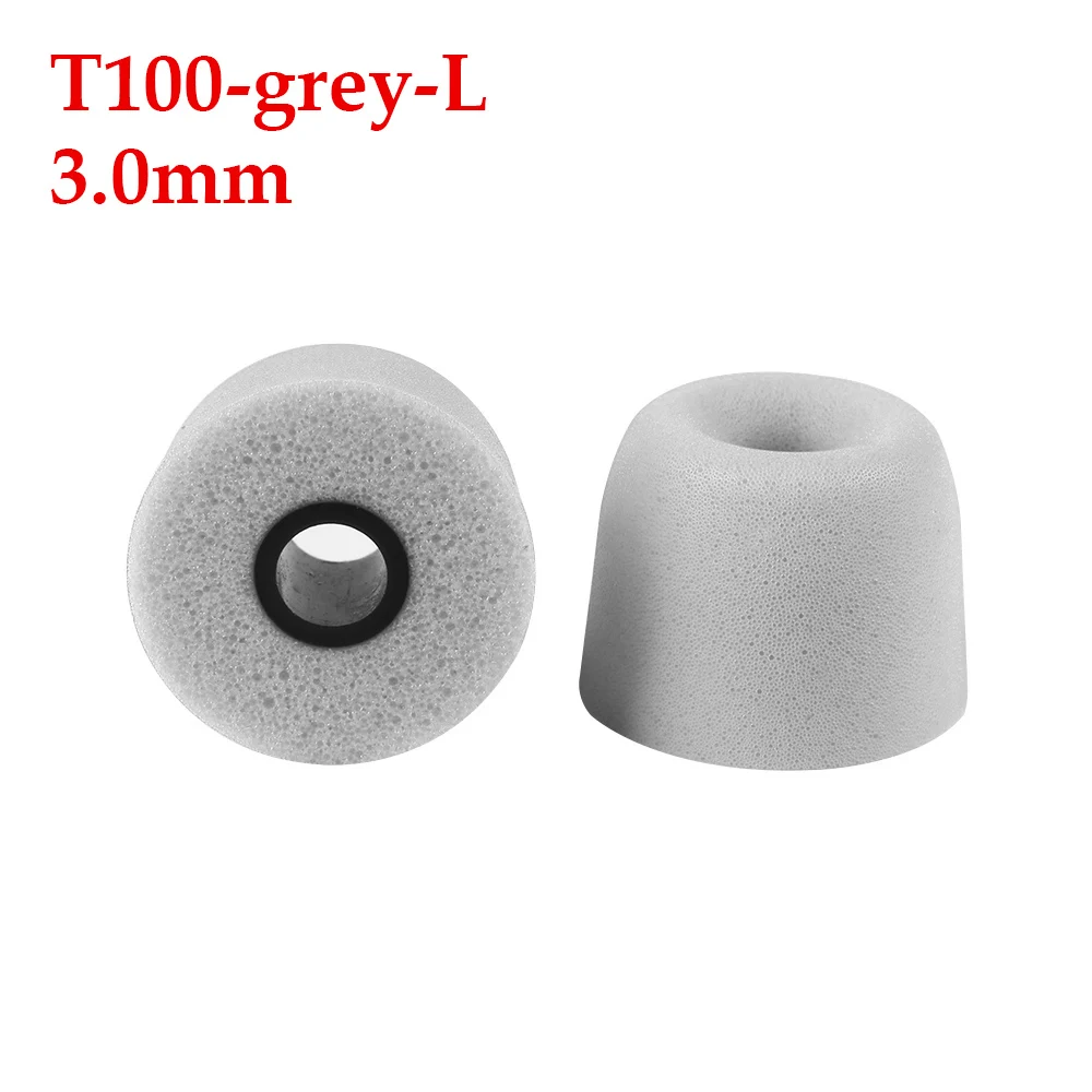 Gray T300 L 3 пары наушников с эффектом памяти, шумошумоизолирующие наушники T100 T300, сменные наушники для наушников-вкладышей, бытовая электроника - Цвет: Gray T300 L